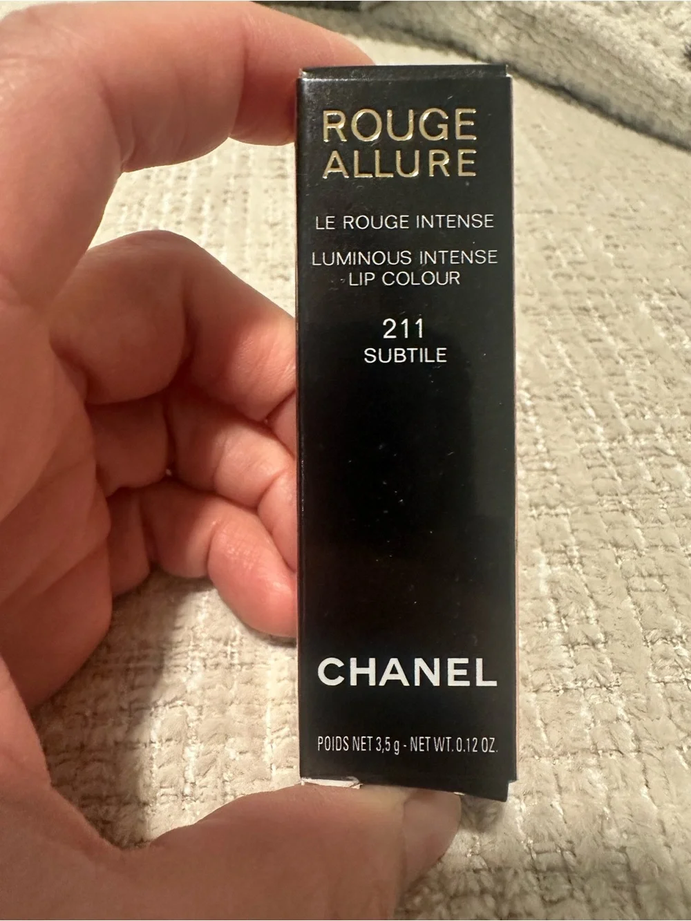 CHANEL Rouge Allure Lipstick - Warm Rose Brick (211 Subtile)